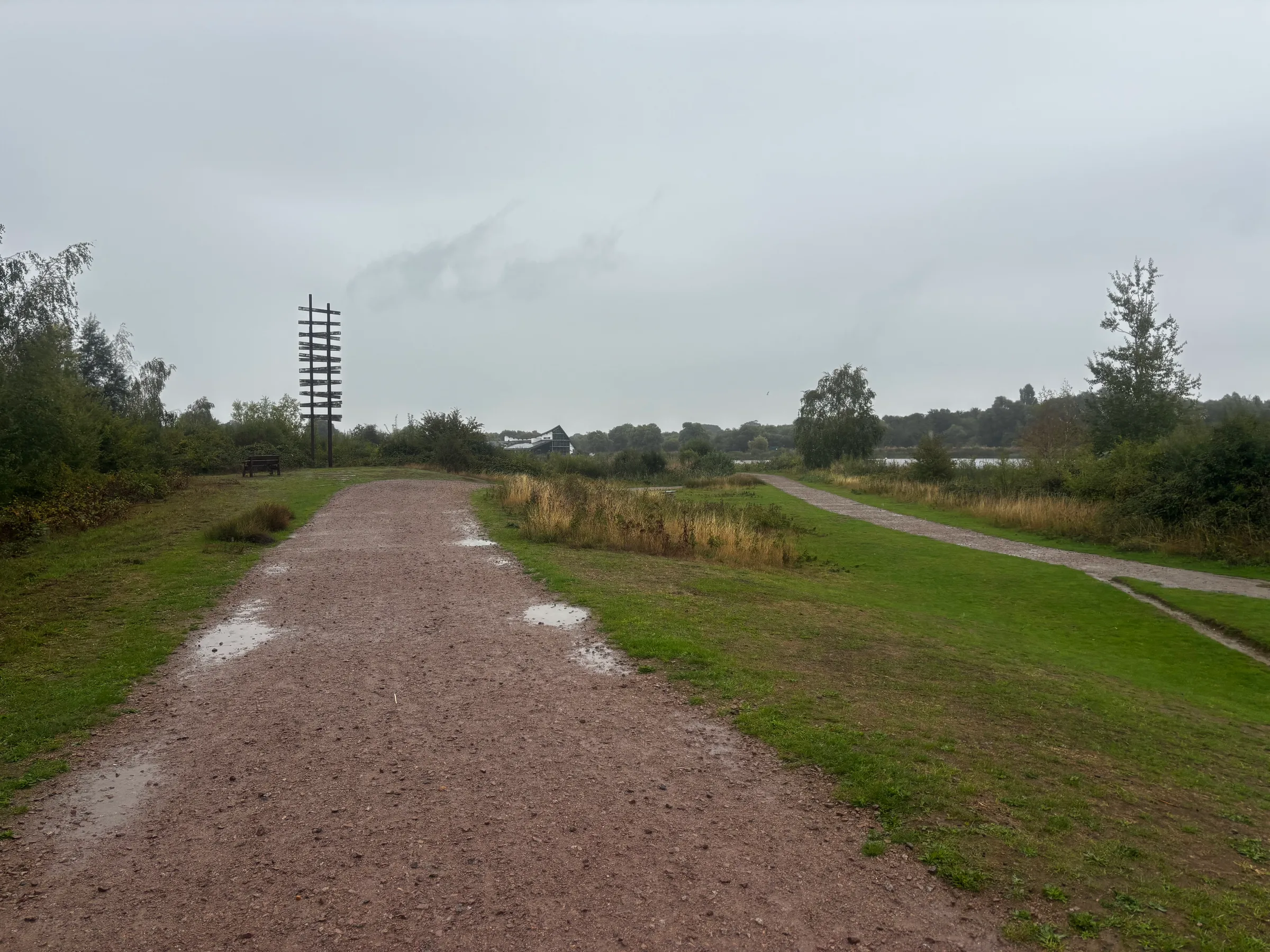 Stanwick Lakes, Irthlingborough, Northamptonshire, England — Rainy walk around Stanwick Lakes today. Looking at their more-modern history, including the remains of the water mill…, 08 September 2026