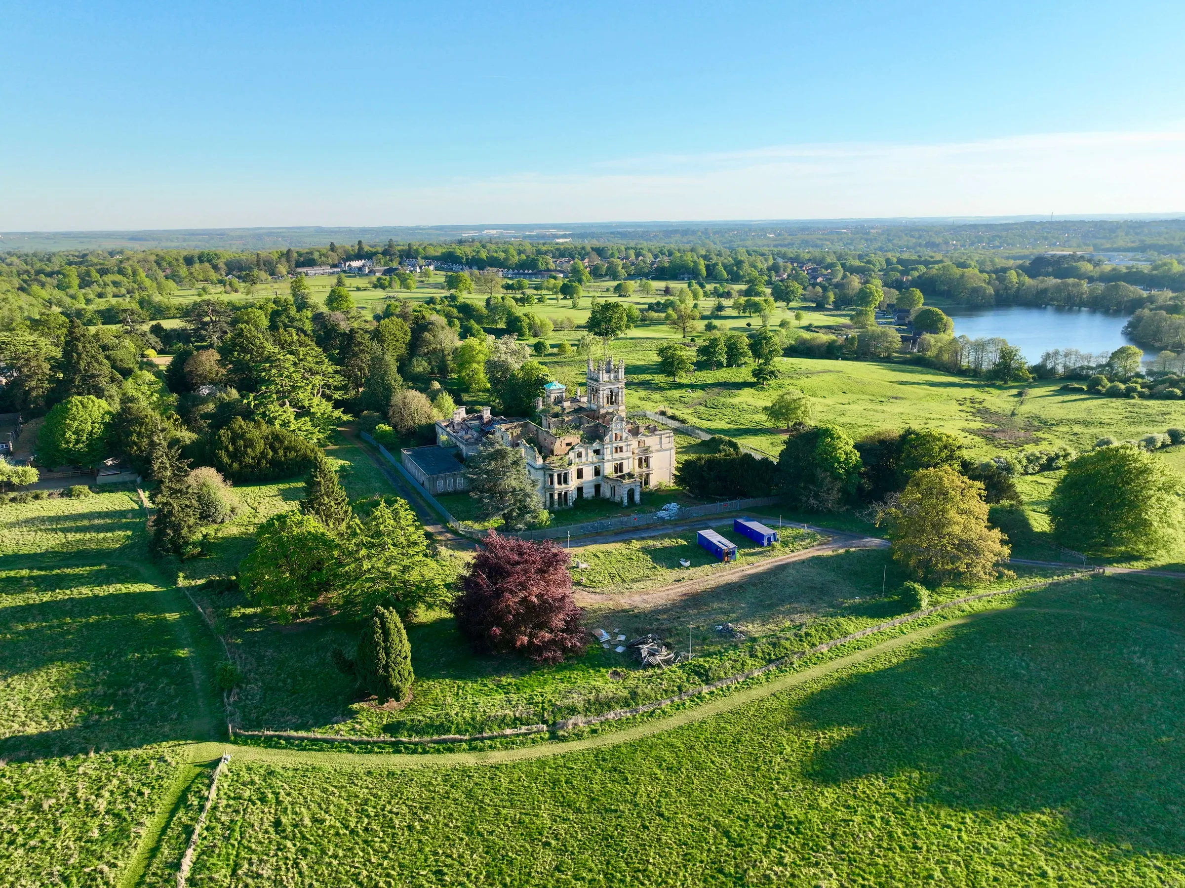 Overstone Hall, Overstone, Northampton, Northamptonshire, England — Drone photos of Overstone Hall., 30 April 2026