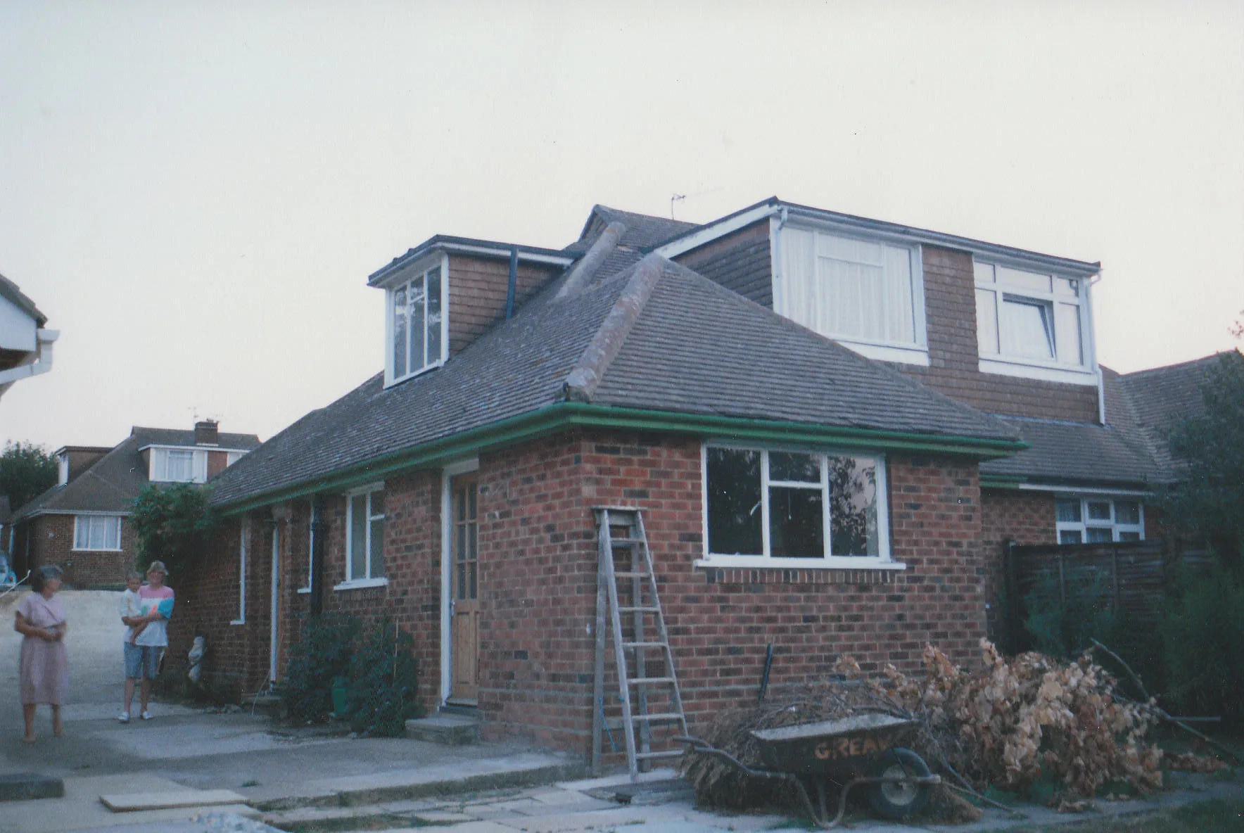 31, Sterling Avenue, Barming Heath, Maidstone, Kent, England — Photos of 31 Sterling Avenue when we first moved in, before the extension., c 1989