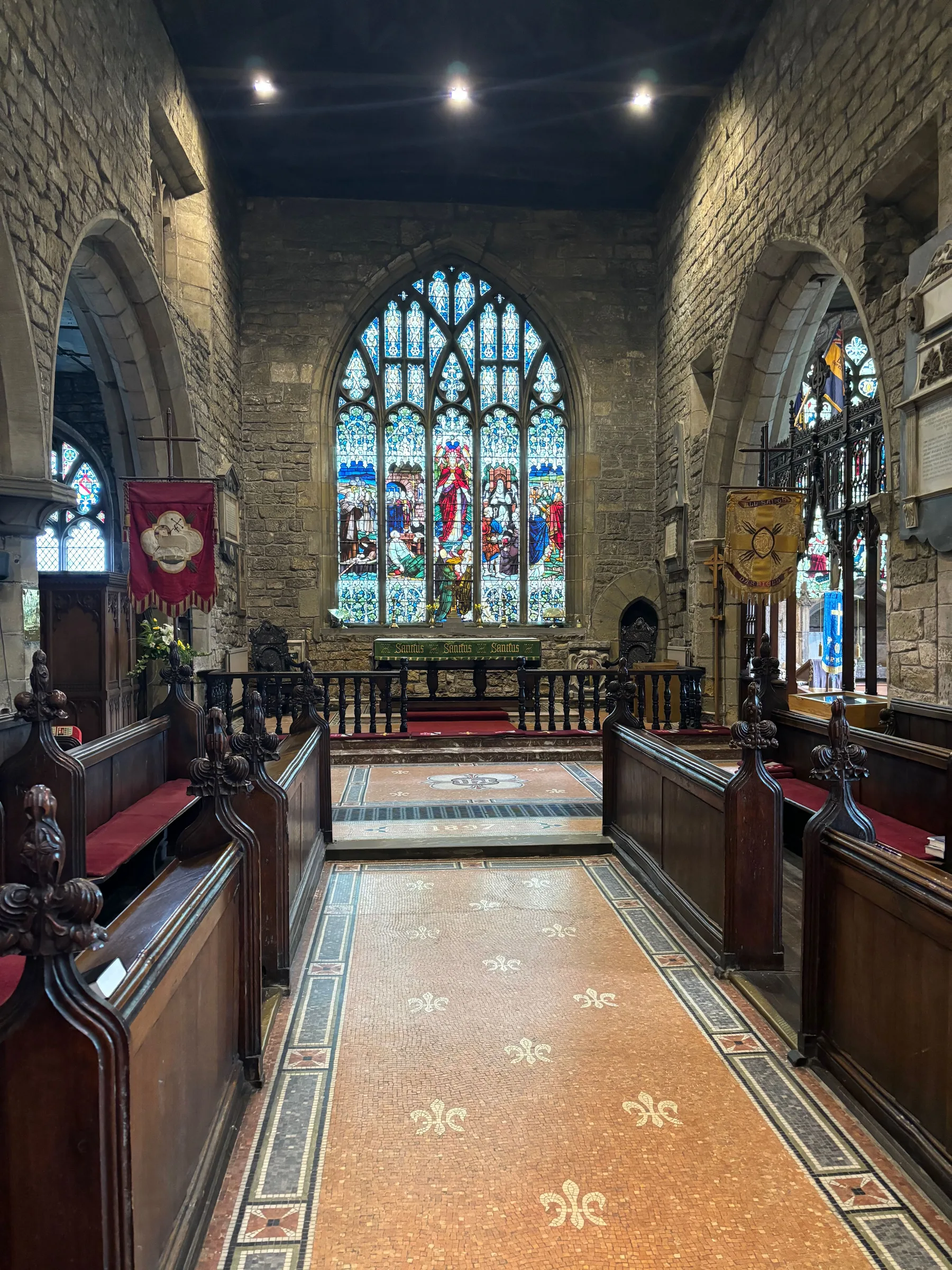 All Saints Church, Church Street, Darfield, South Yorkshire, England — Photographs of the inside of All Saints Church, Darfield. Taken on 10 February 2024., 10 February 2024